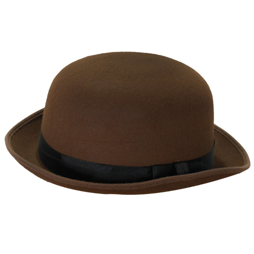 Brown Victorian Detective Bowler Hat I Love Fancy Dress